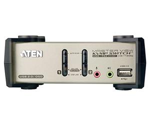 Aten CS1732B Commutateur KVM USB + Hub 2 Ports