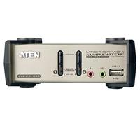 Aten CS1732B kvm 2 ports VGA/USB/Audio + 2 ports hub et OSD