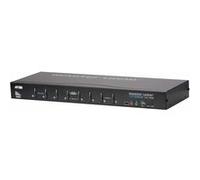 ATEN CS1768 - Commutateur écran-clavier-souris/audio/USB - 8 x KVM / audio - 1 utilisateur local - Montable sur rack Noir G