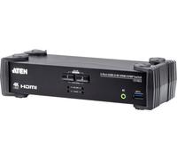 2-Port USB 3.0 4K HDMI KVMP™ Switch with Audio Mixer Mode
