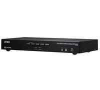 ATEN CS1844 Commutateur KVM 4 Ports True 4K HDMI Dual-View avec Audio & hub USB 3.0