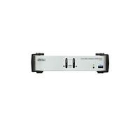 Aten cs1912 commutateur kvm displayport 2 ports usb 3.0 argent