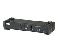 ATEN Commutateur KVM CS1924 – 4 ports DisplayPort 4K, USB 3.0, audio
