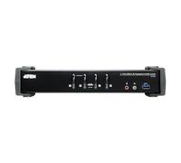 ATEN CS1924 KVMP Switch - Commutateur écran-clavier-souris/audio/USB - 2 x KVM / audio / USB - 1 utilisateur local - de bureau