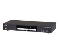 ATEN CS1944DP - Commutateur écran-clavier-souris/audio/USB - 4 x KVM / audio - 4 utilisateurs locaux - de bureau