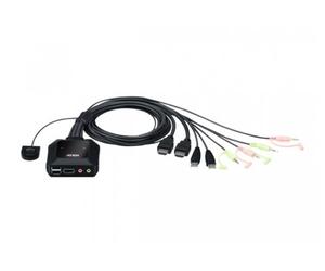 ATEN CS22H Switch KVM HDMI 4K/USB avec télécommande