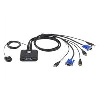 Aten CS22U commutateur écran, clavier et souris Noir