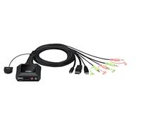ATEN CS52DP Commutateur KVM câble hybride 2 ports USB-C DP