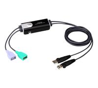 ATEN CS62KM - Commutateur souris/clavier - 2 x USB - 1 utilisateur local - de bureau