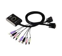 ATEN CS682 - Commutateur écran-clavier-souris/audio/USB - 2 x KVM / audio / USB - 1 utilisateur local - de bureau