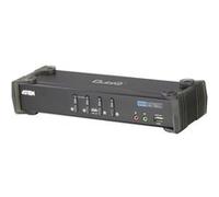 ATEN CubiQ CS1764A - Commutateur écran-clavier-souris/audio - 4 x KVM / audio - 1 utilisateur local - de bureau G