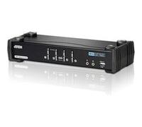 ATEN CubiQ CS1784A - Commutateur écran-clavier-souris/audio/USB - 4 x KVM / audio - 1 utilisateur local - de bureau Noir G