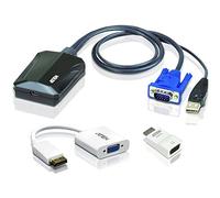Aten CV211CP-AT commutateur écran, clavier et souris Noir