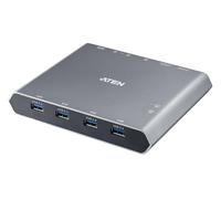 Aten Interruttore Dock Kvm A 2 Porte 4k Displayport UsB-C Con Passaggio Di Alimentazione (aten 2-Port 4k UsB-C Kvm Dock Switch u)