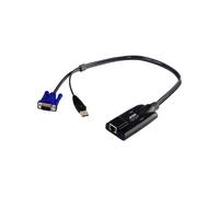 ATEN KA7170-AX Adaptateur KVM USB VGA vers RJ-45, Console USB, Vidéo VGA, Connecteurs RJ-45 Femelle / USB Type A et HDB-15 Mâle.