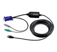 ATEN Câble adaptateur KVM KA7920 (module CPU) – PS/2, VGA (HD-15) vers RJ-45 – 4,5 m