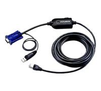ATEN KA7970 USB KVM Adapter Cable (CPU Module) - Câble clavier / vidéo / souris (KVM) - RJ-45 (M) pour USB, HD-15 (VGA) (M)