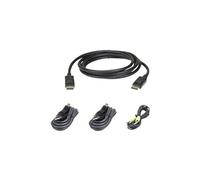 ATEN - Kit de câbles clavier / vidéo / souris (KVM) - Conformité TAA - pour ATEN CS1182DP4C, CS1184DP4C