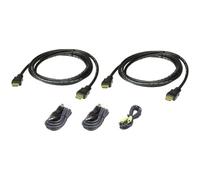 ATEN Kit de câbles KVM sécurisé deux affichages HDMI USB 1,8 M