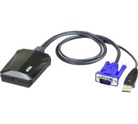 Aten KVM Adaptateur [1x VGA mâle, USB 2.0 type A mâle - 1x USB 2.0 femelle Mini-B] noir