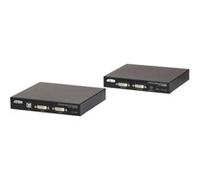 ATEN KVM Extender, CE624, HDBaseT USB DVI Dual View, FullHD, émetteur + récepteur, jusqu'à 150 m G