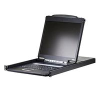 Aten Commutateur KVM CL1308N – 8 ports, 48 cm TFT, VGA, PS/2, USB, disposition du clavier D