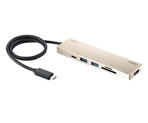 ATEN Mini station d'accueil multiport USB-C UH3239 avec passage d'alimentation