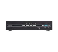 ATEN Secure CS1144DP4 - Commutateur écran-clavier-souris/audio - DisplayPort, double affichage, compatible PSD PP v4.0, USB - 4 x KVM / audio - 1