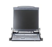 ATEN Slideaway CL5716IN - Console KVM avec commutateur KVM - 16 ports - PS/2, USB - 19" - rack-montable - 1280 x 1024 @ 75 Hz - 250 cd/m² - 1000:1 - 5 ms - VGA - 1U