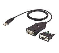 Aten UC485 adaptateur et connecteur de câbles USB A DB-9 Noir - Adaptateurs et connecteurs de câbles (USB A, DB-9, Male connector / Male connector, 1,2 m, Noir)