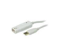 ATEN UE2120 : Rallonge USB 2.0 Active 12m (Connecteurs USB-A Mâle/Femelle, Débit 480 Mbit/s) - Extension jusqu'à 60m en chaîne