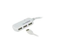 ATEN UE2120H : Rallonge USB 2.0 Active 12m avec Concentrateur 4 Ports, Taux 480 Mbit/s, Boîtier Plastique Blanc, Plug and Play, RoHS