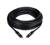 ATEN Câble optique actif UE3410F – Ultra HD avec USB-C, Noir, 10 m