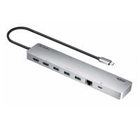 Aten Dock USB-C UH3240-AT – Multiport, Double écran 4K, Alimentation – Argent