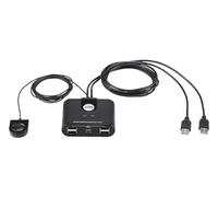 ATEN US224 Hub 4 ports USB 2.0 commutables vers 2 PC/MAC