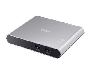 ATEN US3310 Switch KVM 2 entrées PC USB-C vers USB 3.0 + écran HDMI