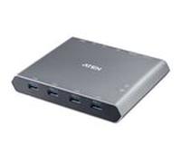 ATEN KVM USB-C à 2 ports 4K DP avec Power Pass-through