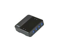 ATEN US3344-AT : Commutateur USB 3.2 Gen1 4x4 Ports - Partage Périphériques 4 Ordinateurs, Taux Transfert 5Gbit/s, Câbles USB-B vers A/C Inclus, RoHS