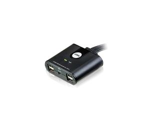 ATEN US424-AT : Commutateur USB 2.0 4 Ports pour 4 PC, Partage Clavier/Souris/Périphériques, Température Opération 5-40°C, 66.5x82.4x25.3mm