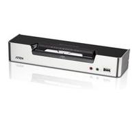 Aten Commutateur KVMP™ – Deux affichages, DVI Dual Link, audio, 2 ports USB