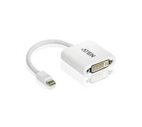 ATEN VC960-AT Adaptateur Mini DisplayPort 1.2 vers DVI-I Femelle, Résolution 4096x2160, Bande Passante 165MHz, Blanc, Opération 0-50°C
