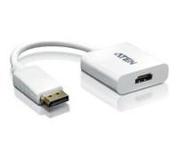 ATEN Adaptateur DisplayPort vers HDMI VC985 – mâle vers femelle – 18 cm – Blanc
