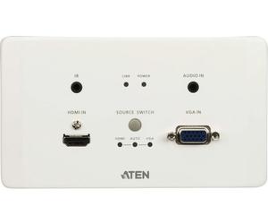 ATEN VE2812AEUT plaque murale HDBaseT HDMI et VGA