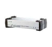 Aten Séparateur DVI/Audio VS162 – 2x DVI-I, 1920 x 1200, Full HD, Noir/Argent, Métal