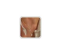 Atentuyi Boho Mariage Étincelant Petit Pendentif Croix Mince Collier Argenté Choker Doré Mignon Mini Cz Drop Colliers Simples Chaîne Minimaliste Dainty Tiny Religion Bijoux Délicats Pour Les Femmes