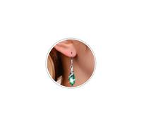 Atentuyi Boucles D'oreilles En Cristal Vert Boucles D'oreilles En Argent Boucles D'oreilles En Argent Boucles D'oreilles En Émeraude Boucles D'oreilles En Cristal Vert Cz Les Femmes Et Les Filles