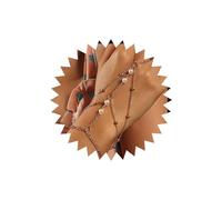 Atentuyi Perle Main Chaîne Or Perlé Doigt Anneau Bracelet Superposé Tassel Chaîne Métallique Bracelets Esclave Rétro Bijoux Boho Pour Les Femmes Et Les Filles