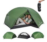 ATEPA Tente de camping ultra légère pour 2 personnes, dome étanche et coupe-vent, 1,9 kg, intérieur séparable en maille avec potence