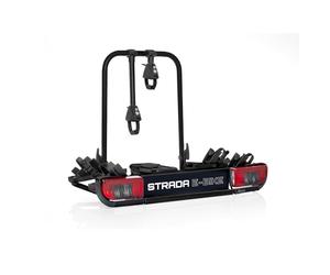 Atera 022698 Road E-Bike Carrier, Porte-vélos de Voiture avec Feux arrière - pour 2 vélos - Black Edition