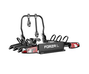 Atera 022801 Forza L Porte-vélos arrière Pliable avec Feux arrière pour 3 vélos ou vélos électriques Lourds Noir